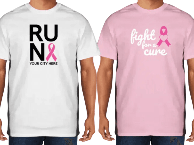 Breast Cancer Awareness T-shirts from Same Day Custom 