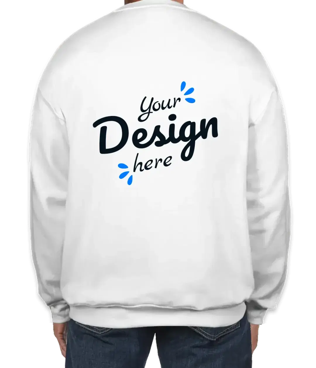Adult Gildan White Sweatshirt Back.webp Adult Gildan White Sweatshirt Back.webp